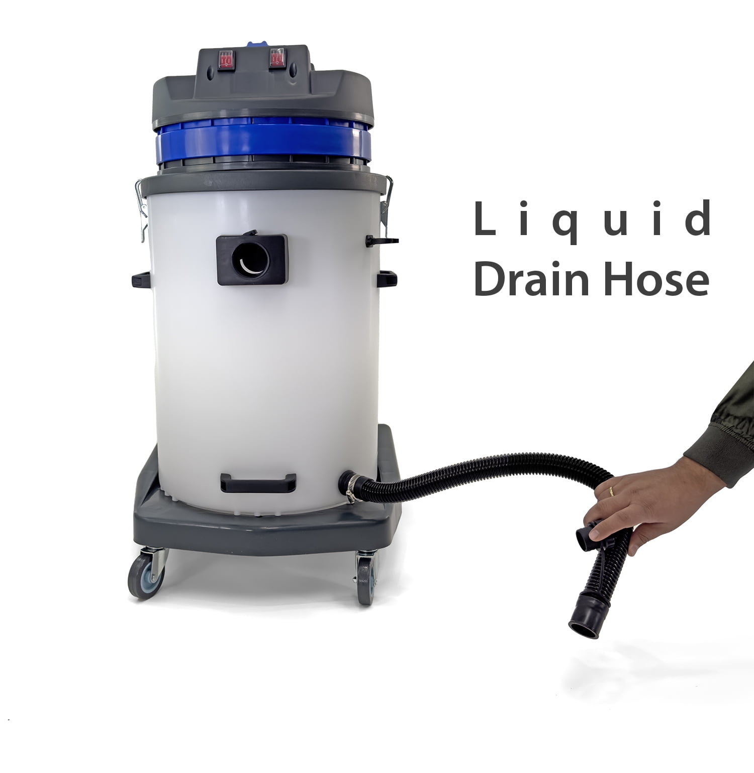 Industrial Vacuum Cleaner Wet/dry - 2 Motors - 19 Gallon