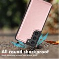 thumbnail image 6 of Galaxy S23 FE Case, Galaxy S23 FE Wallet Case, PU Leather ID Cash Credit Card Holder Slots Magnetic Closure Kickstand Flip Slim Cover for Samsung S23 FE [Rose Gold], 6 of 7