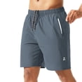 thumbnail image 4 of Hurxie Men's Athletic Running Shorts Quick Dry Workout Shorts Lightweight Sports Gym Basketball 7"/ 9"/ 5" Tennis Hiking Dark Gray,XL, 4 of 6