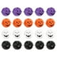 thumbnail image 2 of Campanas de calabaza con forma de calabaza, diseño de cara, hechas a mano, para Halloween color mezclado, 2 of 6