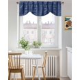 thumbnail image 3 of Vintage Bohemian Tie Up Valances Curtain, Adjustable Kitchen Farmhouse Tribe Art Valances for Windows Decor, Rod Pocket Short Curtains Set for Bedroom/Bathroom, 54"x18", 3 of 8