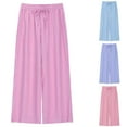thumbnail image 1 of NJDVHB Économies d'Automne et d'Hiver! Pantalons de Survêtement pour Femmes, Pantalons Longs à Rayures Mode, Pantalons de Sport Amples pour Femmes, Rouge, P, 1 of 5