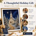 thumbnail image 3 of Christmas Pearl Diamond Painting DIY Art Kit with Frame (5D) Christmas Pearl Bead Art Craft for Adults,Gemstone Diamond Dots Bead Painting for Home Wall Decor, 3 of 7