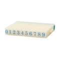 thumbnail image 1 of Unique Bargains 8mm Width Plastic Rubber 0-9 Digits Detachable Arabic Numerals Stamp, 1 of 1