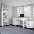 thumbnail image 2 of Bush Furniture Key West 54W Computer Desk with Mobile File Cabinet and Bookcase, 2 of 7