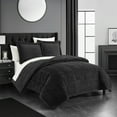 thumbnail image 5 of Ryland 3 or 2 Piece Comforter Set Ribbed Textured Microplush Sherpa Bedding - Pillow Shams Included, 5 of 8