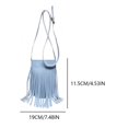 thumbnail image 2 of Bolso Hobo Bandolera Con Borlas Cuero PU para Mujeres Y Niñas, 2 of 6