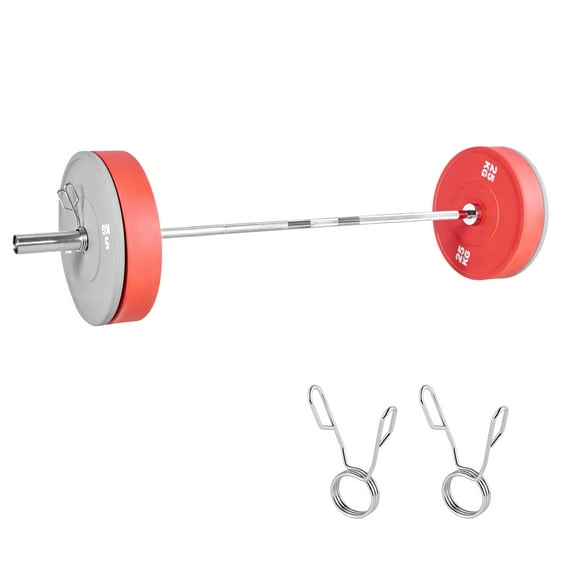 ZYPPP 6FT Chrome Barbell for Gym Bench Press and Weight Training, 25Lb