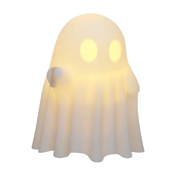 Halloween Decorations, Halloween Ghost Figurine Light Up with Warm Glow for Party Home Tabletop Display, Spooky Haunted House Props