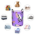 thumbnail image 6 of Phineas And Ferb Laundry Basket Circular Laundry Hamper Dirty Clothes Storage Bucket Toy Organizer With Handles For Bedroom Bathroom College Dorm Small, 6 of 8