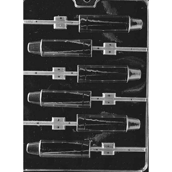 Grandmama's Goodies K030 Crayon Lollipop Chocolate Candy Soap Mold with Exclusive Molding Instructions