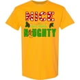 thumbnail image 3 of Inktastic Nice Until Proven Naughty with Holly and Gingerbread Man T-Shirt, 3 of 5