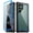 Blue/Clear, variant on Poetic Guardian Case for Galaxy S22 Ultra 5G, Clear Case with Built-in Screen Protector (Work w/ Fingerprint ID), Black/Clear