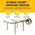 thumbnail image 4 of Lemon Gnomes Table Cloths for 5 Foot Rectangle Tables, Summer Botanical Yellow Fruit Black Lattice Patio Waterproof Elastic Fitted Tablecloths, Washable Rectangular Table Cover for Camping, 4 of 8