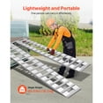 thumbnail image 6 of KFFKFF Durable Aluminum Loading Ramps, Set of 2, 94 x 15 in, Heavy-Duty Design with 16 Anti-Slip Plates, 6000 Lbs Total Capacity, Suitable for Carts, Tractors, ATVs, Lawn Mowers, and Motorcycles, 6 of 9