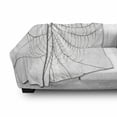 thumbnail image 3 of Spider Web Soft Flannel Fleece Throw Blanket, Close up Cobweb Design Monochrome Design Elements Catching Network Fear, Cozy Plush for Indoor and Outdoor Use, 60" x 80", Grey Black White, by Ambesonne, 3 of 6