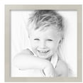 thumbnail image 2 of ArtToFrames 15" x 15" Slanted Lip White Picture Frame, 15x15 inch White Wood Poster Frame (WOM-4825),  Pack, 2 of 7