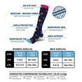 thumbnail image 2 of Penkiiy Compression Socks for Men Unisex 7 Pairs Socks Brede Kalf Compressie Sports Socks B Socks, 2 of 2