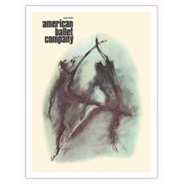Eliot Feld’s American Ballet Company - Vintage Dance Poster by Ray Parks c.1969 - Fine Art Matte Paper Print (Unframed) 20x26in