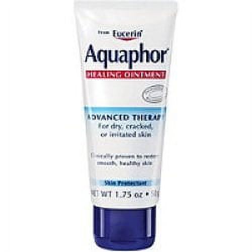 Aquaphor Advanced Therapy Healing Ointment Skin Protectant Tube, Unscented, 1.75 oz (12 Pack) (Bundle)