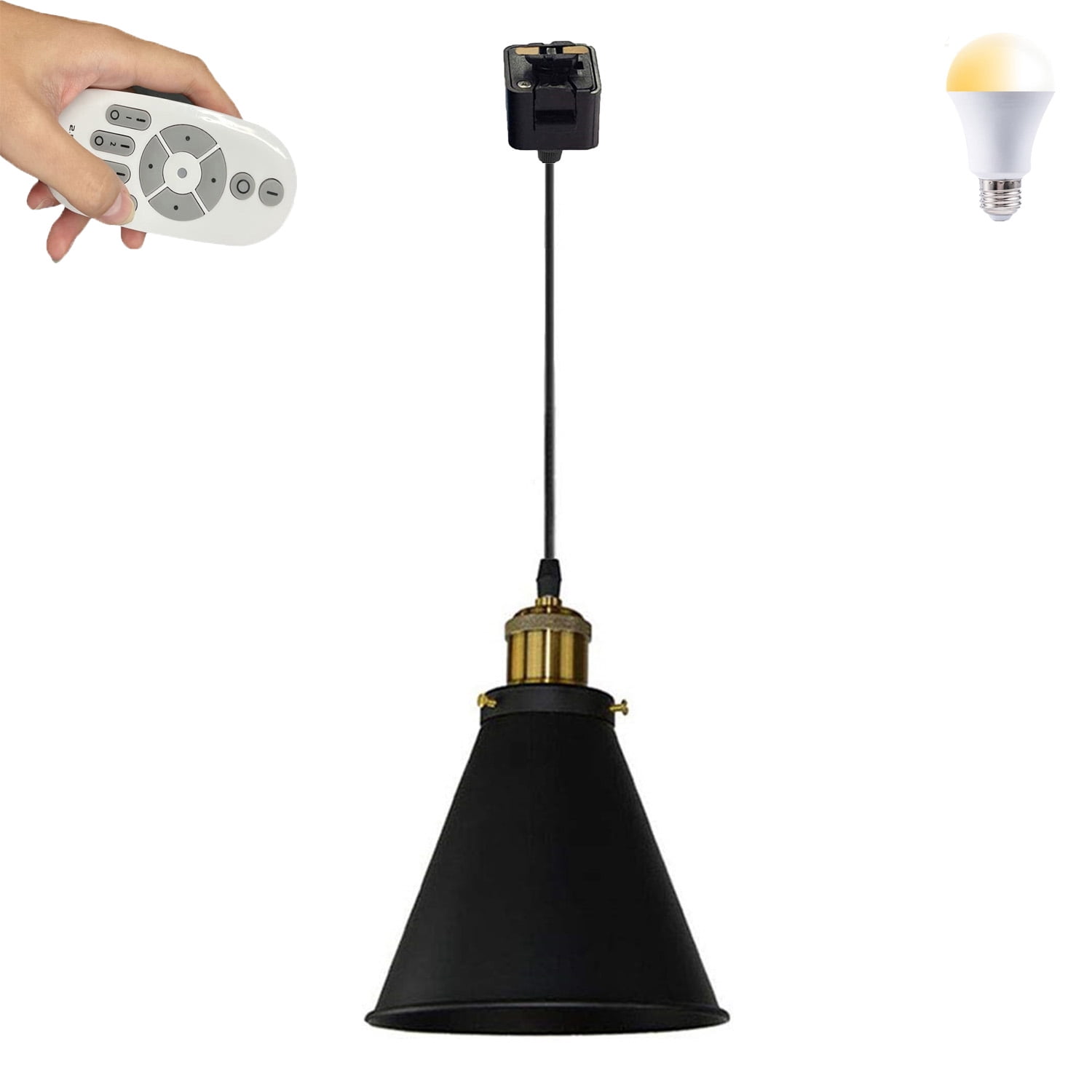 FSLiving JType Track Lighting Antique Industrial Oil Rubbed Bronze