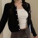 thumbnail image 3 of Alobee Red Cardigan Knit Early Autumn Women Clothes New 2024 Outdoor Crop Sweater Outerwear Long Sleeve Top Bottoming Shirt, 3 of 5