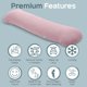 thumbnail image 3 of Almohada corporal con peso SleepCloud 3 kg, refrescante, 104 x 25 cm, 3 of 7