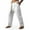 White, variant on Men's Cuffed Cargo Pants Outdoor Fashion with Elastic Waist and Multiple Practical Pockets for Hiking Explorations, Work Activities, Casual Wear and Various Outdoor Excursions