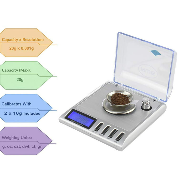Insten Small Digital Scale .01 gram to 500g Digital Jewelry Scale for  Jewelry Gold Silver Coin Mail Weighting High Precision (Stainless Steel  Salver)(Support: g oz ozt dwt ct gn) 
