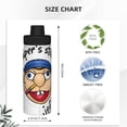 thumbnail image 4 of Lsque Sml Jeffy Pattern Water Bottle,18oz Sports Insulated Kettle for Cycling Gym Basketball Outdoor, Suitable as a Present, 4 of 8
