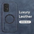 thumbnail image 5 of Allytechgroup Galaxy A53 5G Case, Magsafe Compatible Shockproof Vintage PU Leather Mangetic Back Cover Anti-Scratch Phone Case for Samsung Galaxy A53 5G, Blue, 5 of 10