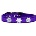 thumbnail image 3 of Mirage Pet Products Leather Snowflake Dog Collar, Purple, L, 3 of 3