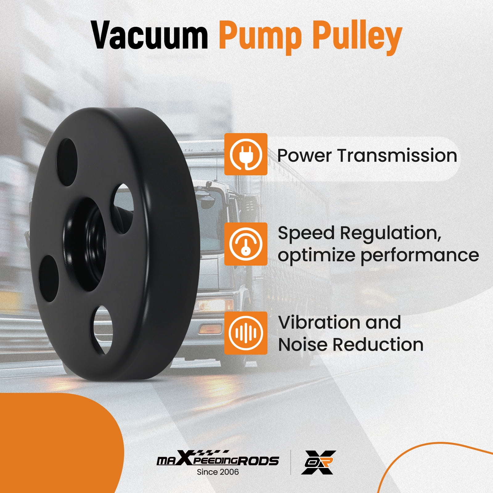 Maxpeedingrods 8972414162 Vacuum Pump Pulley for Isuzu NPR HD Gas V8 L96 LQ4 L31 LQ4 L05 L96 LQ4 1995-2019