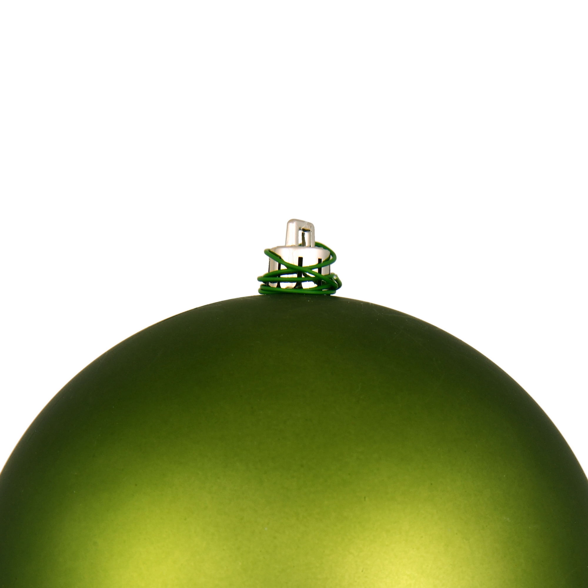 Vickerman 6" Juniper Green Matte Ball Ornament, 4 per Bag