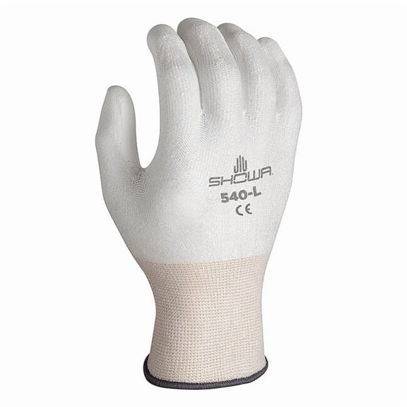 Showa VF,Coated Gloves,White,L,43FH32,PR 540L-V