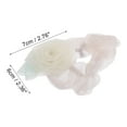 thumbnail image 4 of 1 Pc Fashion Elegant Flower Hair Scrunchies for Women for Girls 2.76"x2.36" Beige, 4 of 5