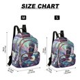 thumbnail image 3 of JIALIOU Mini Backpack Purse for Women Quilted Casual Daypack Small Travel Shoulder Bag, Eagle Mountains Tree Circle, 3 of 7