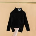 thumbnail image 2 of Mlzmgr Baby Girls Sweaters Winter Toddler Thick Fleece Pullover Kids Comfy Warm High Neck Tops Clothes, 2 of 4