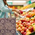 thumbnail image 4 of Abstract Paisley Art Foldable Shopping Bag - Durable Reusable Tote with Colorful Geometric Patterns, 4 of 6