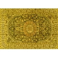 thumbnail image 1 of Ahgly Company Machine Washable Indoor Rectangle Medallion Yellow Traditional Area Rugs, 8' x 10', 1 of 4