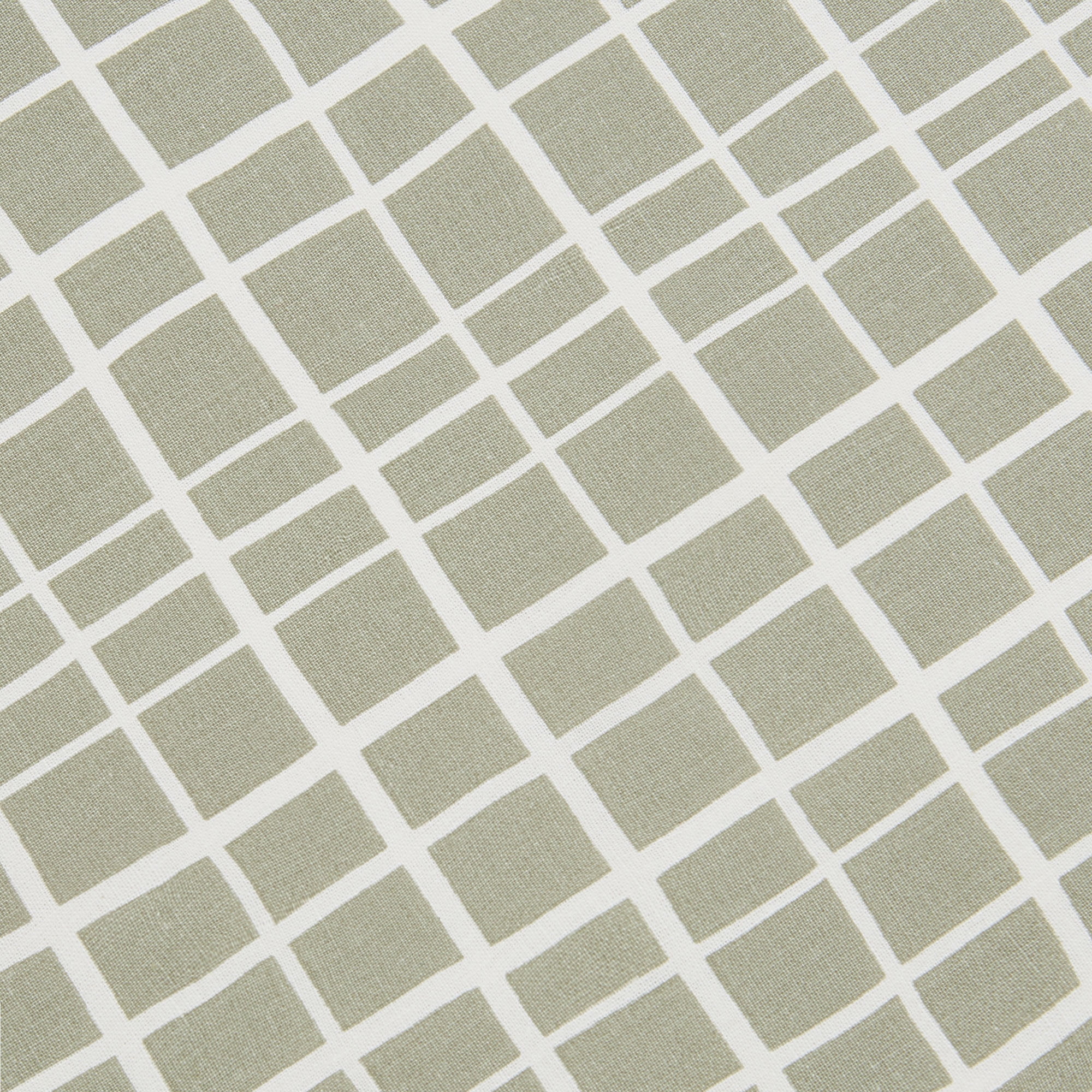 HOMETRENDS 3-Piece Abstract Grid Green Duvet Cover Set, King, 100% Cotton