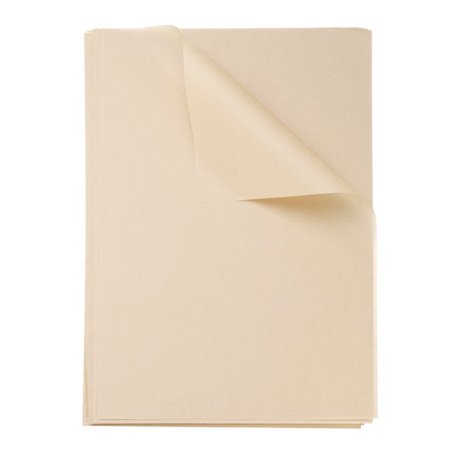 Unique Bargains 100pcs Square Wax Paper Sheets 23.62" x 15.75" for Sandwich Baking Paper, Wood Color