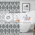thumbnail image 3 of Light Grey Fabric 72 x 72 Inch Cloth Shower Curtain, Waterproof Design and Polyester, Quick-Drying, Heavy Duty Shower Curtains Set for Bathroom, Machine Washable with 12 Metal Hooks, 3 of 6