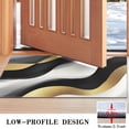 thumbnail image 3 of Black White Marble Gold Wave Pattern Door Rugs,Washable Non Slip Door Mats Indoor,Decorative Door Mats,Entry Mat Indoor for Entrance,Bedroom,Kitchen,Bathroom,17"x30", 3 of 6