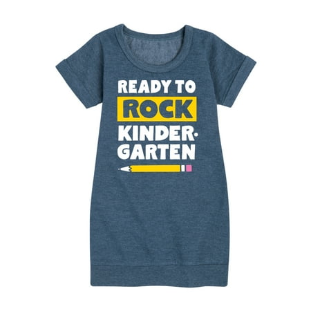 

Instant Message - Ready To Rock Kindergarten - Toddler And Youth Girls Fleece Dress