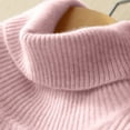 thumbnail image 4 of TYGHBN Women's Turtleneck Ribbed Long Sleeve Sweater Pullover Tops Sweat Necklace Mes Sweaters Dyed Hoodie Heavy Sweater Dress Girls Sweatshirt Sweat Shirts for Grandma Long Lightweight Sweaters, 4 of 4