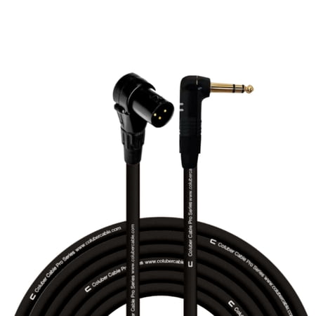 Coluber Cable Right Angle XLR Male to Right Angle 1/4" TRS 3-pin connector