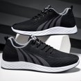 thumbnail image 1 of Zapatos Para Caminar Mocasines casuales para hombres Zapatos planos con cordones acolchados para deportes al aire libre (42 gris) Sywqhk Para Estrenar, 1 of 8