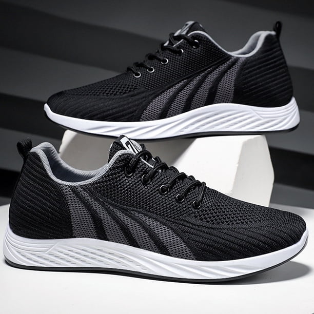 Mocasines casuales para hombre Zapato de entrenamiento ligero con cordones acolchado para deportes al aire libre Hugtrwg Para estrenar