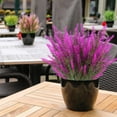 thumbnail image 5 of 12 Bundles Artificial Fall Plants, Fake Boston Fern Greenery Outdoor UV Resistant No Fade Faux Plastic Plants Garden Porch Window Box Decorating（Fall Boston Fern）, 5 of 5